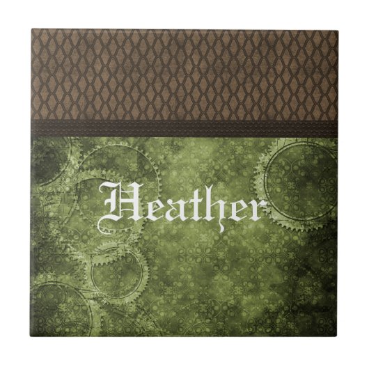 メタルギアスチームパンクタイル、緑 タイル (正面)