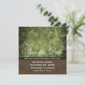 メタルギア保存日付招待状、緑 招待状 (スタンド正面)