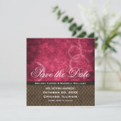 メタルギア日付招待状を保存するピンク 招待状 (スタンド正面)