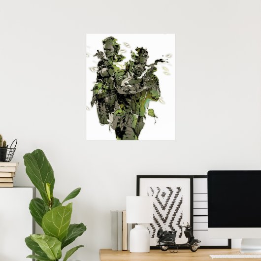 メタルギア無地の3スネーク及びボス ポスター (ホームオフィス)