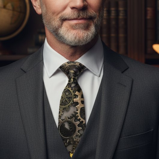 メタルギア スチームパンク ビンテージ 工業的 ネクタイ