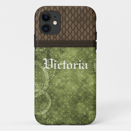 メタルギアSteampunk BT ID iPhone 5ケース、緑 Case-Mate iPhoneケース (裏面)