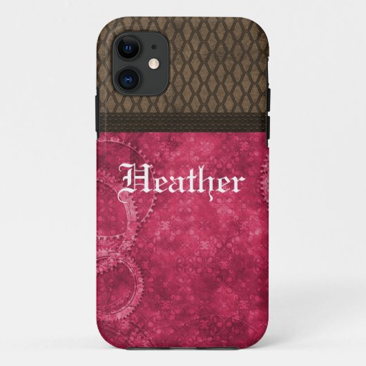 メタルギアSteampunk BT iPhone 5ケース、ピンク Case-Mate iPhoneケース (裏面)