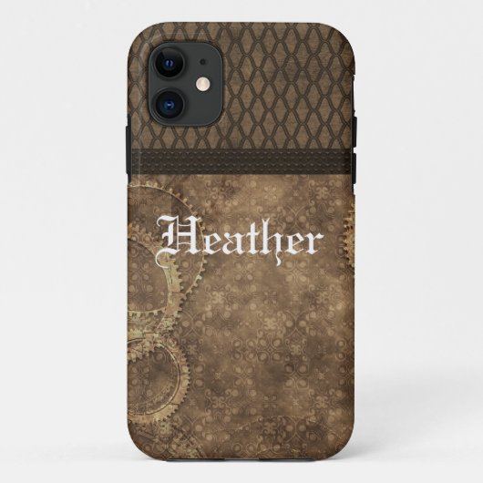メタルギアSteampunk BT iPhone 5ケース、ブラウン Case-Mate iPhoneケース (裏面)