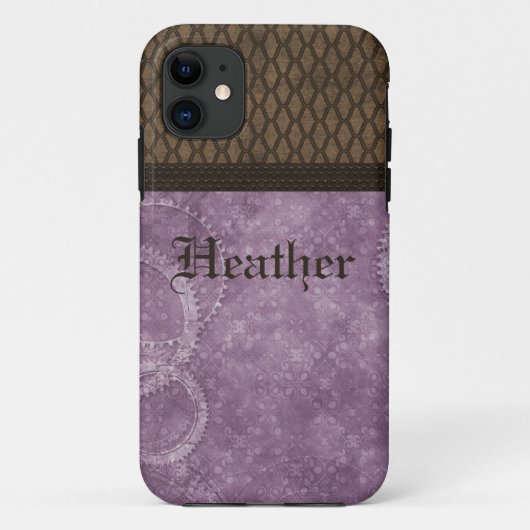 メタルギアSteampunk BT iPhone 5ケース、紫 Case-Mate iPhoneケース (裏面)