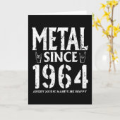 メタルギフト誕生日ヴィンテージ1964 カード (黄色い花)