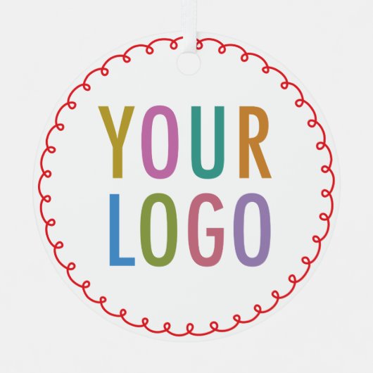 メタルクリスマスオーナメントカスタムのロゴパーソナライズされた メタルオーナメント (正面)