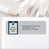 メタルクリップノート用紙ブルークラス懇親会 ラベル (インサイチュ)