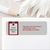 メタルクリップノート用紙レッドクラス懇親会 ラベル (インサイチュ)