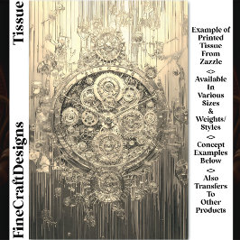 メタルクロック、ギアねじCogs DG8Sデコページ 薄葉紙