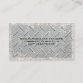 メタルグリッドパターン |グランジ | |セミトラック 名刺 (裏面)