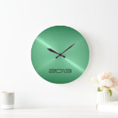 メタルグリーンステンレス鋼の外観 ラージ壁時計 (ホーム)