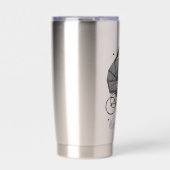 メタルゴシックママハロウィーンアンティークベビー台車 保温保冷タンブラー (正面)