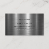 メタルシャインの背景 名刺 (裏面)