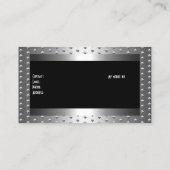 メタルシルバーはブラックエレガントクラシー 名刺 (裏面)