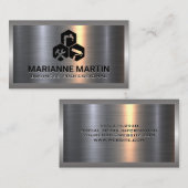 メタルシルバーブラシ | ホーム修理サービス 名刺 (正面/裏面)