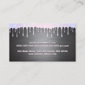 メタルシルバーブラシ |《写真》ぼけ味スパークルドリップ 名刺 (裏面)