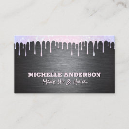 メタルシルバーブラシ |《写真》ぼけ味スパークルドリップ 名刺