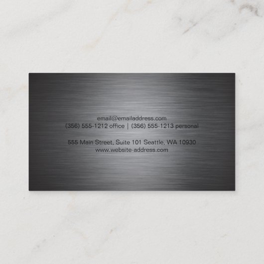 メタルシルバーブラシ 名刺 (裏面)