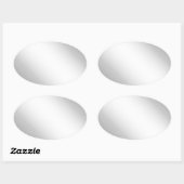 メタルシルバールック 楕円形シール (シート)