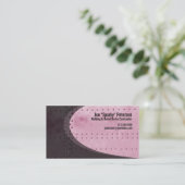 メタルシートリベット赤ビジネスカード 名刺 (スタンド正面)