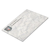 メタルシールドドラゴンストーンルック ノートパッド (アングル)