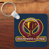 メタルスクエアキーチェーン、2.25インチx 2.25インチ キーホルダー (正面)