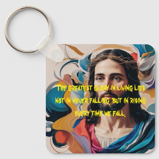 メタルスクエアキーホルダー キーホルダー (正面)