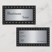 メタルスタッドはシルバーブラックに見える2 名刺 (正面/裏面)