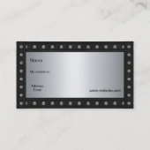 メタルスタッドはシルバーブラックに見える2 名刺 (裏面)