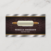 メタルスチールキ転がッチンピンペストリーシェフ 名刺 (正面)