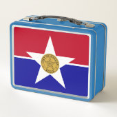 メタルステンレスランチボックス – ダラス国旗 メタルランチボックス (裏面)