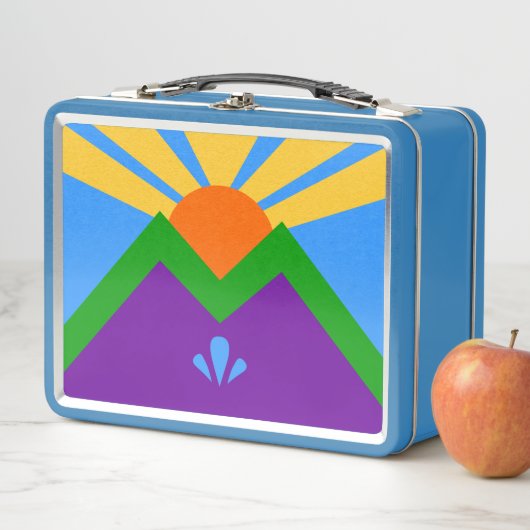 メタルステンレスランチボックス、マニトウ春国旗 メタルランチボックス (インサイチュ)