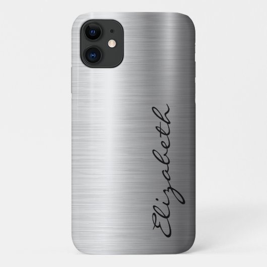 メタルステンレス鋼ルックケースメイト Case-Mate iPhoneケース (裏面)