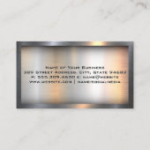 メタルセミトラックロゴ | 工業用 名刺 (裏面)