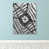 メタルタワーの中心 キャンバスプリント (インサイチュ (ウッドフロア))