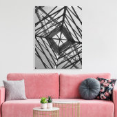 メタルタワーの中心 キャンバスプリント (インサイチュ (リビング))