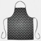 メタルダイヤ市松模様にンプレートヘビーメタルマンケーブ エプロン (正面)