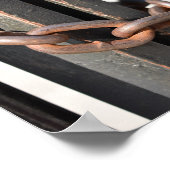 メタルチェーンリンクフェンスオリジナルNYC写真 ポスター (角)