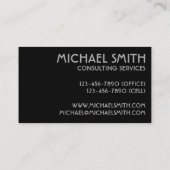 メタルチェーンリンクフェンスオリジナルNYC写真 名刺 (裏面)