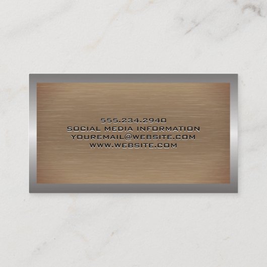 メタルテクスチャブラシ |産業用縁ど 名刺 (裏面)