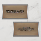 メタルテクスチャブラシ |産業用縁ど 名刺 (正面/裏面)