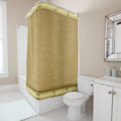メタルテクスチャ金ゴールドサーフェス シャワーカーテン (インサイチュ)