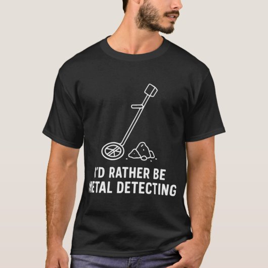 メタルディテクターで宝探しが楽しめる Tシャツ (正面)