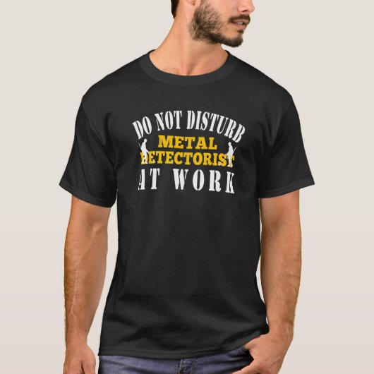 メタルディテクティング お邪魔禁止 メタルディテクター愛好家A Tシャツ (正面)