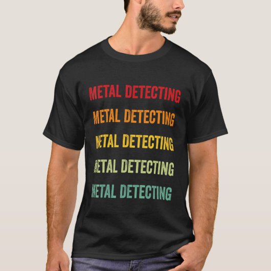 メタルディテクティング レインボー Tシャツ (正面)