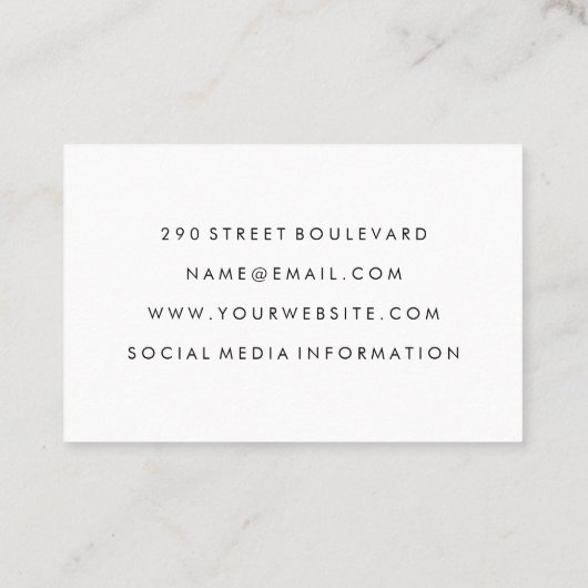 メタルトリムダマスコシアースヘアスタイリスト 名刺 (裏面)