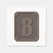 メタルナンバーエイト紙ナプキン スタンダードカクテルナプキン (正面)