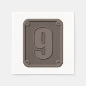 メタルナンバーナイン紙ナプキン スタンダードカクテルナプキン (正面)