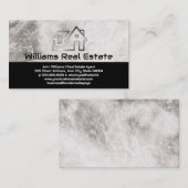メタルハウスロゴ | 実在地 | 大理石 名刺 (正面/裏面)